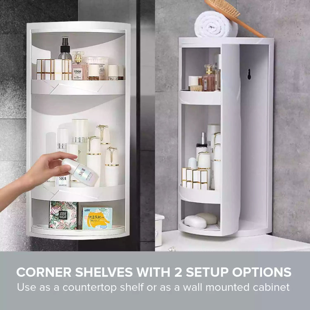 Stainless Corner Cabinet with Mirror Doors storage ideas - Grace International (Manufacturer)