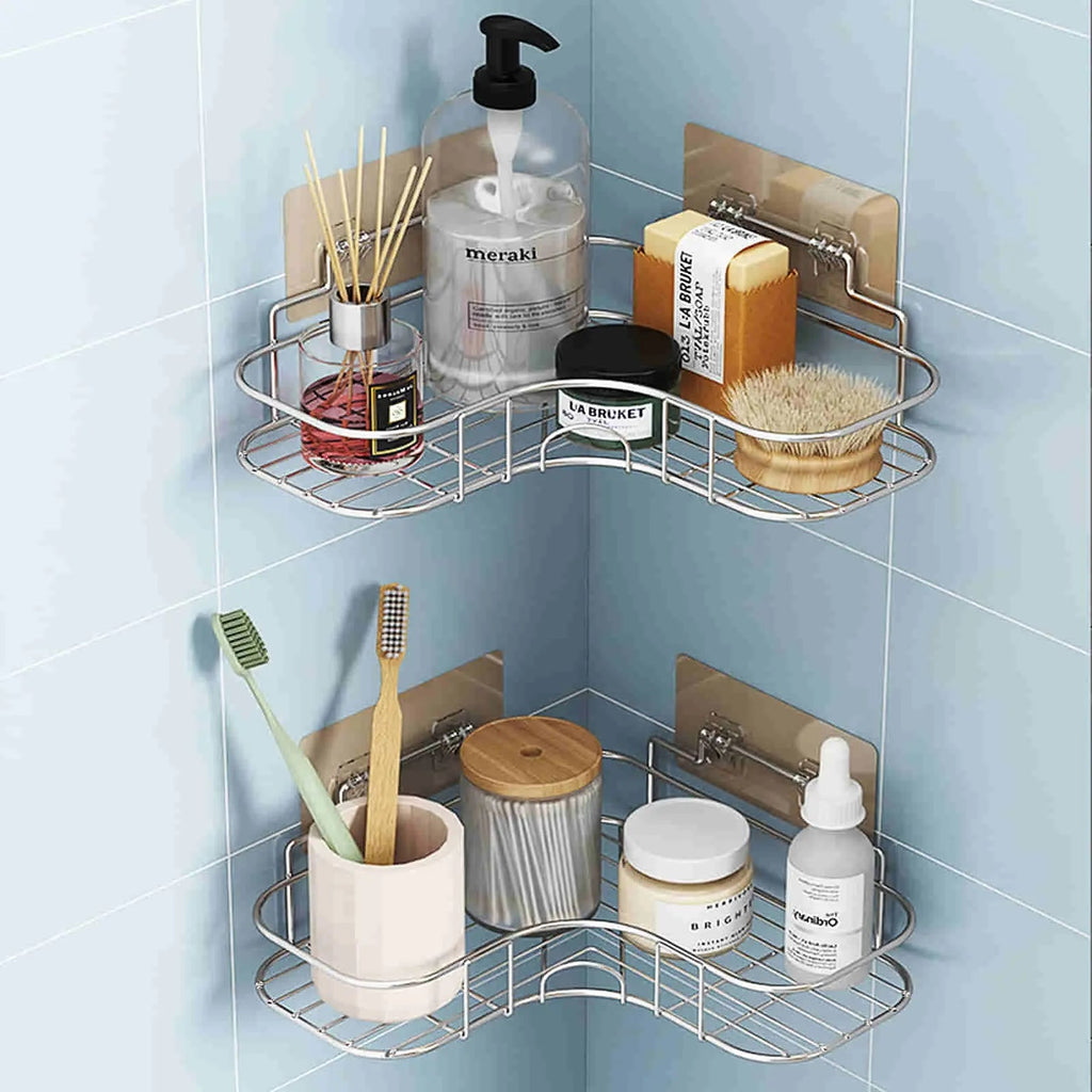 What are some inexpensive ways to upgrade your bathroom with a Shelf Caddy Corner Basket? - Grace International (Manufacturer)