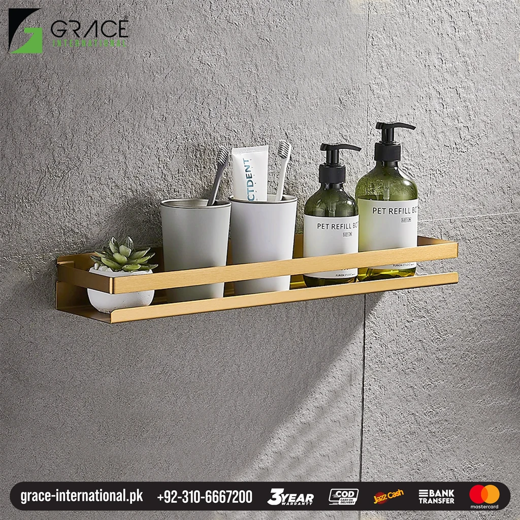 Bathroom Shelf Rack Glass Stainless Steel, Bathroom Accessories – Grace  International ( Factory in Gujranwala )