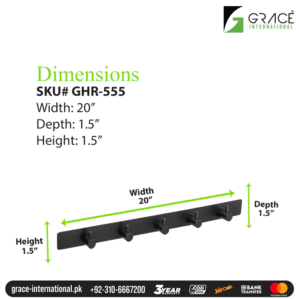 Round 5-Hook Heavy Duty Hanger for Coats Towels