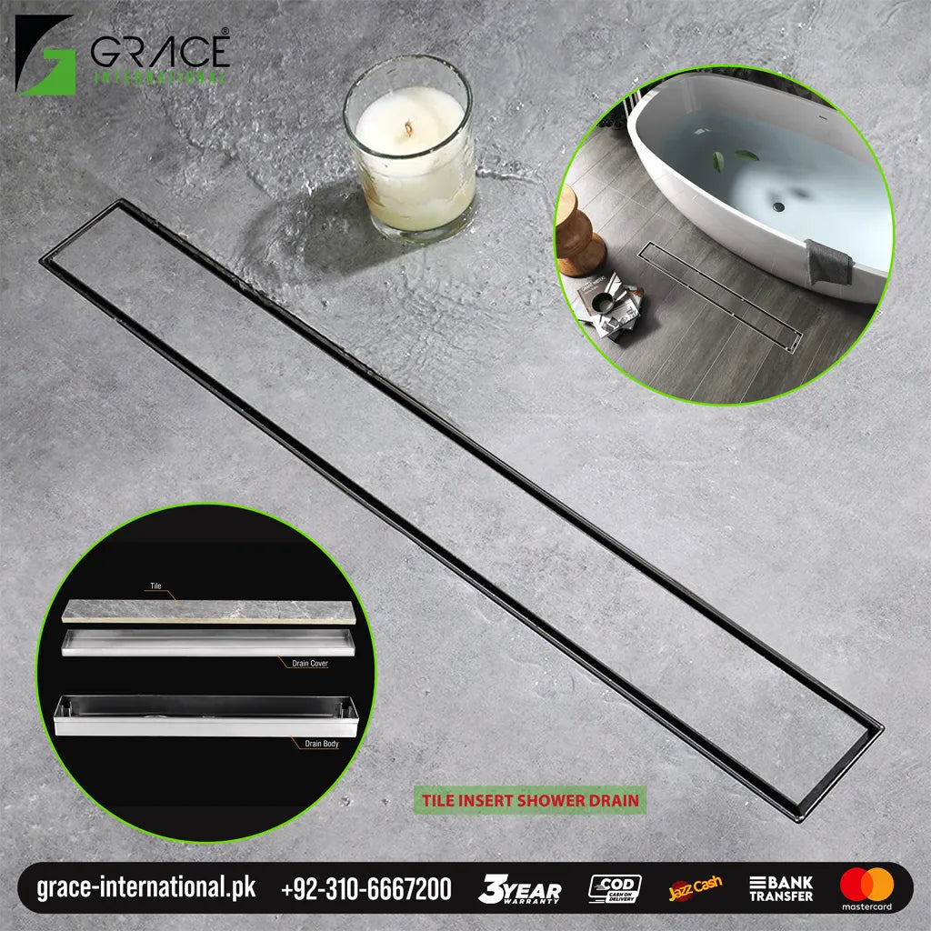 Tile Insert Btahroom Drain 24inch Floor Drain Jali Stainless Steel ModernPlumbingAccessories_43d2ea72-fcbc-4417-85ca-b7d7b32aefdd