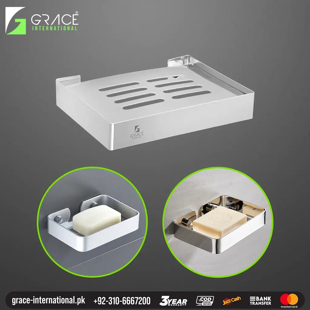 Bathroom Kitchen Soap Dish Holder Wall Soap Holder Bathroom & Kitche Grace International