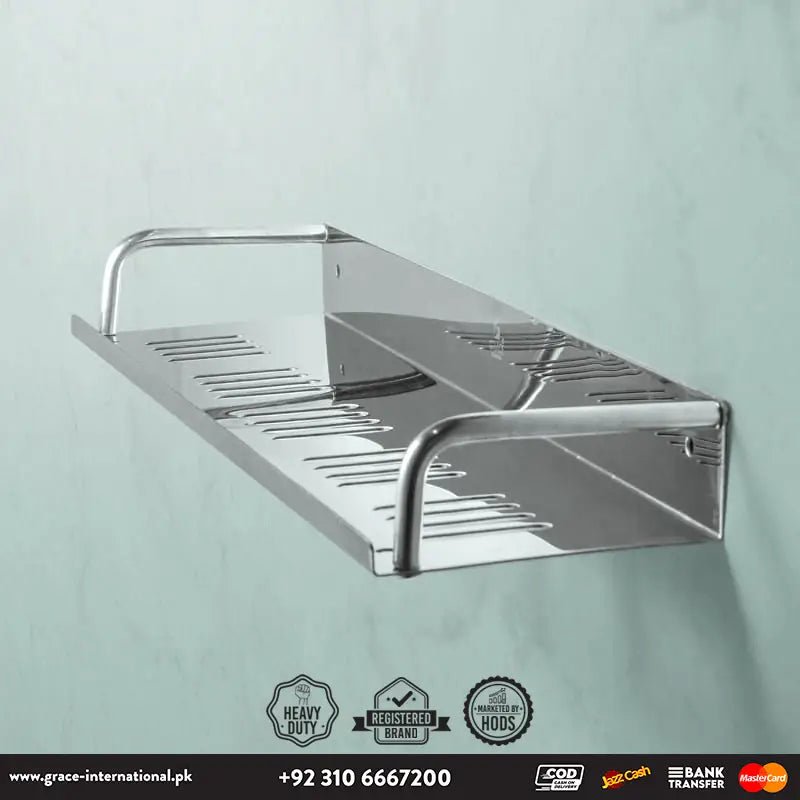 Bathroom Shelf Rack Glass Stainless Steel, Bathroom Accessories – Grace  International ( Factory in Gujranwala )