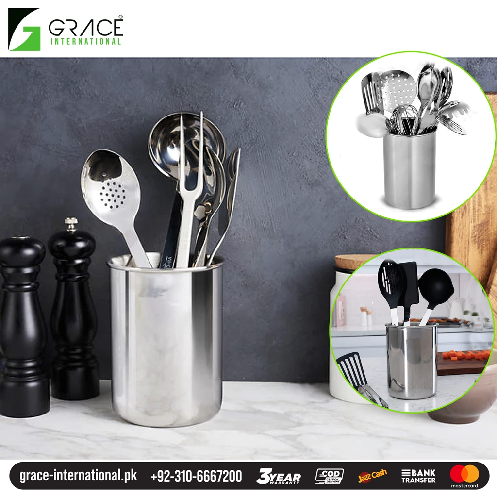 Cutlery Holder Jar container - Kitchen Accessories - Grace