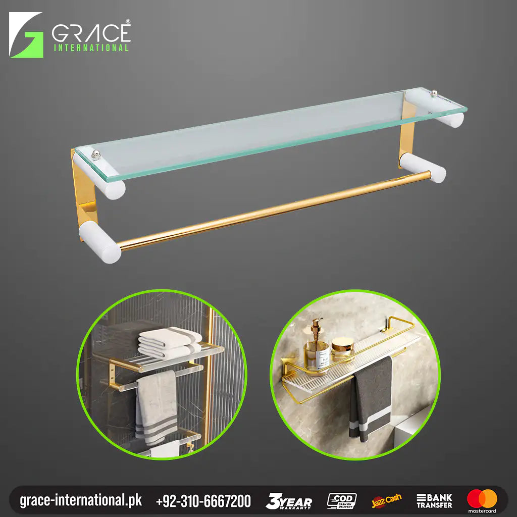 https://grace-international.pk/cdn/shop/products/GraceStainlessSteelGlassshelfwithTowelRodRailgoldenwhite_1024x1024.webp?v=1680692426