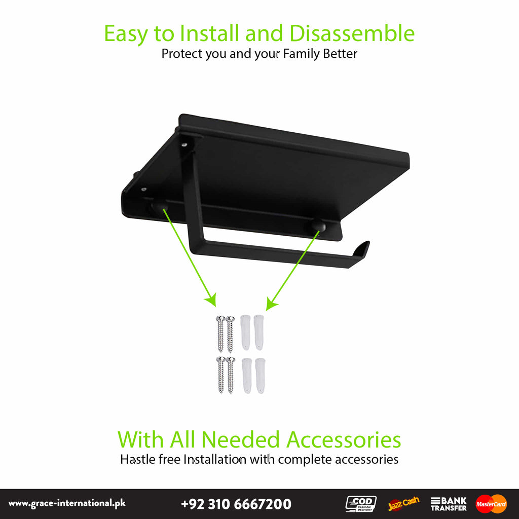 Bathroom Paper Holder, Kitchen Tissue Roll Holder, Home Accessories