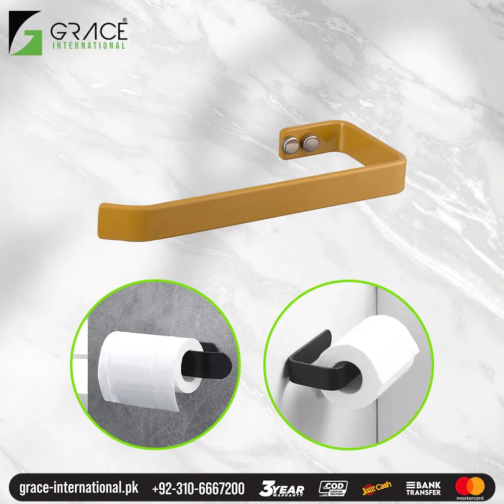 Bathroom Toilet Tissue Paper Roll Holder-Slim- Accessories Pakistan - Grace International (Manufacturer)