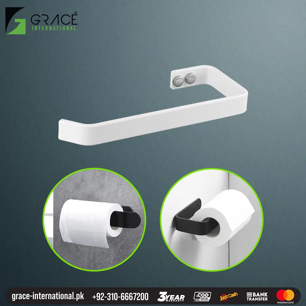 Bathroom Toilet Tissue Paper Roll Holder-Slim- Accessories Pakistan - Grace International (Manufacturer)