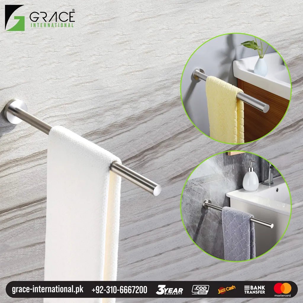 Bathroom Towel Rod Bar Towel Hanger Rack Modern Stylish- Grace Pakistan - Grace International (Manufacturer)