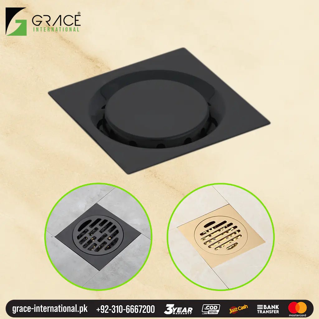 Floor Drain hole Cover Jali for Home bathroom Kitchen accessories GFW 804 - Grace International (Manufacturer)
