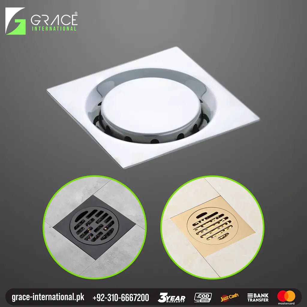 Floor Drain hole Cover Jali for Home bathroom Kitchen accessories GFW 804 - Grace International (Manufacturer)