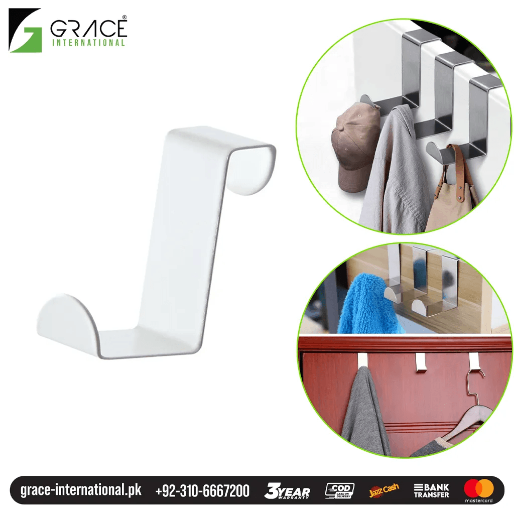 Portable Hook Over the Door Hook Hanger Single Hook Home Accessori Grace International Factory in Gujranwala