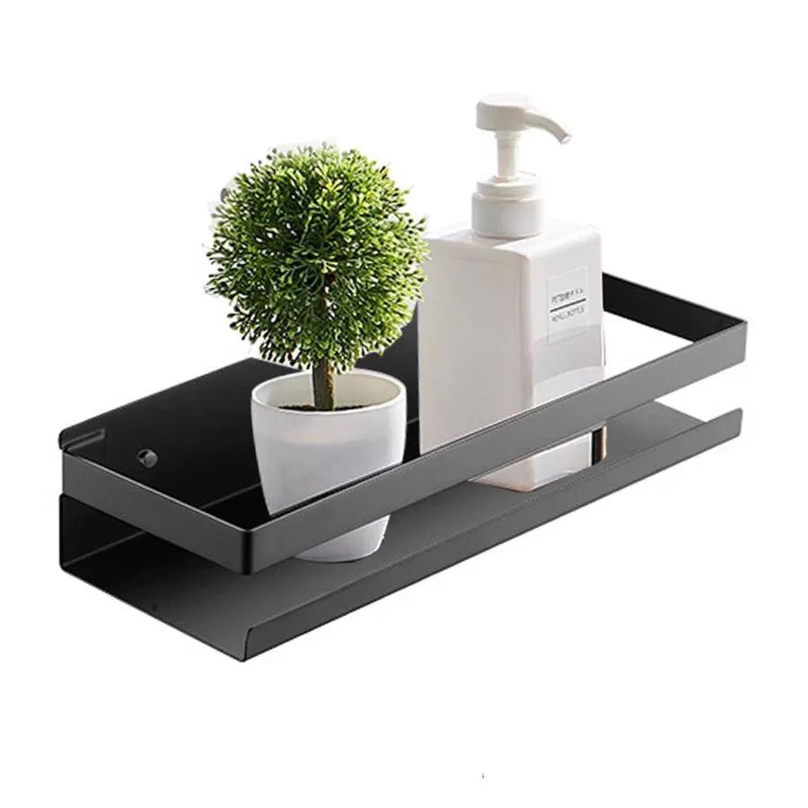 Stainless bathroom discount shelf