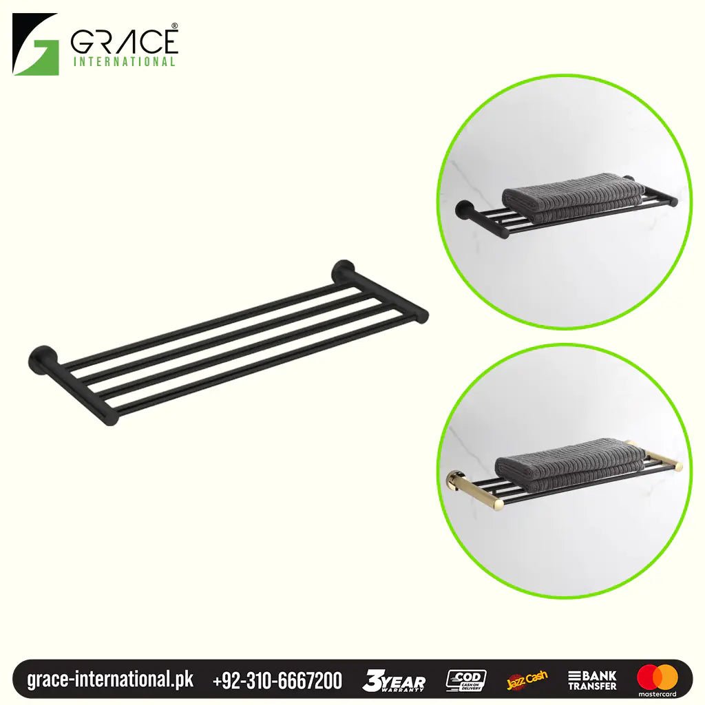 Grace Towel Wall Shelf – Stainless Steel Storage Rack