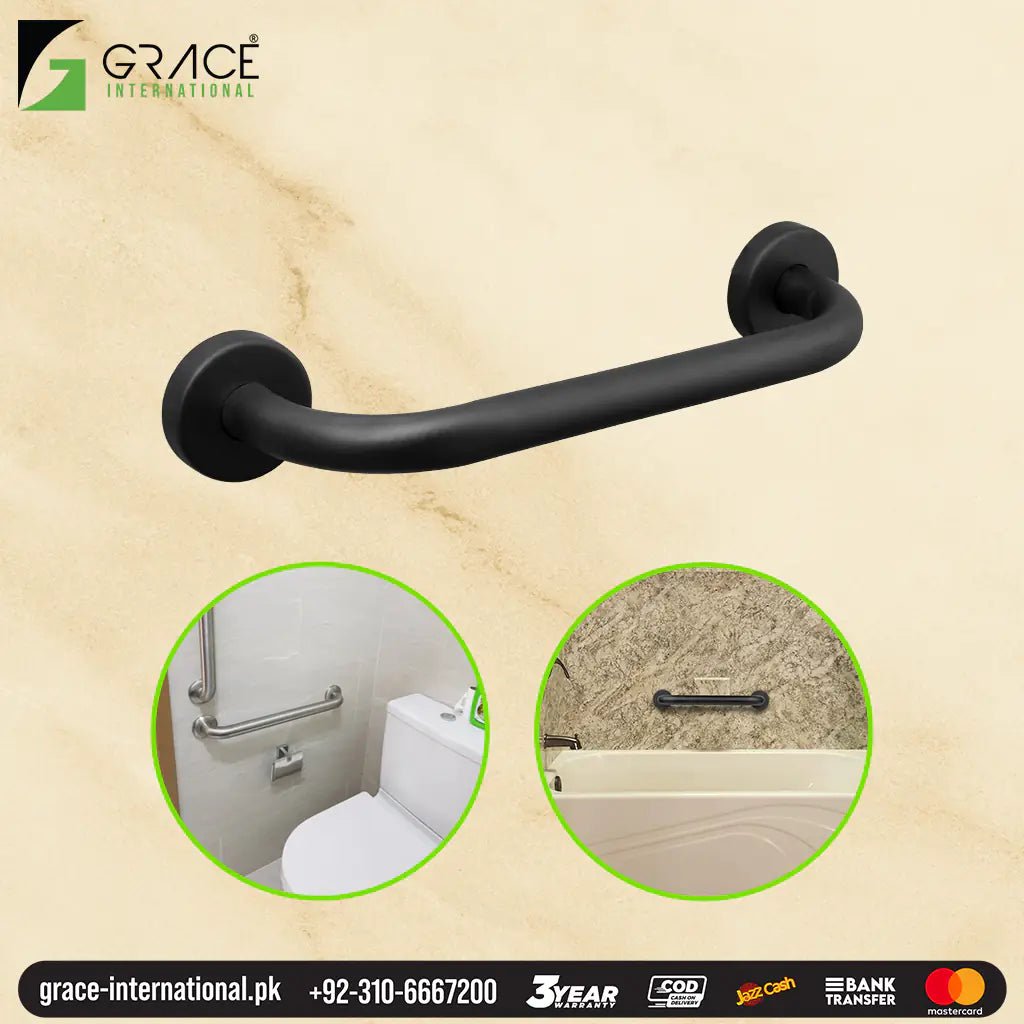 Toilet Hand Grip Support Bathroom Safety Grab Rails for Seniors - Large - Grace International (Manufacturer)