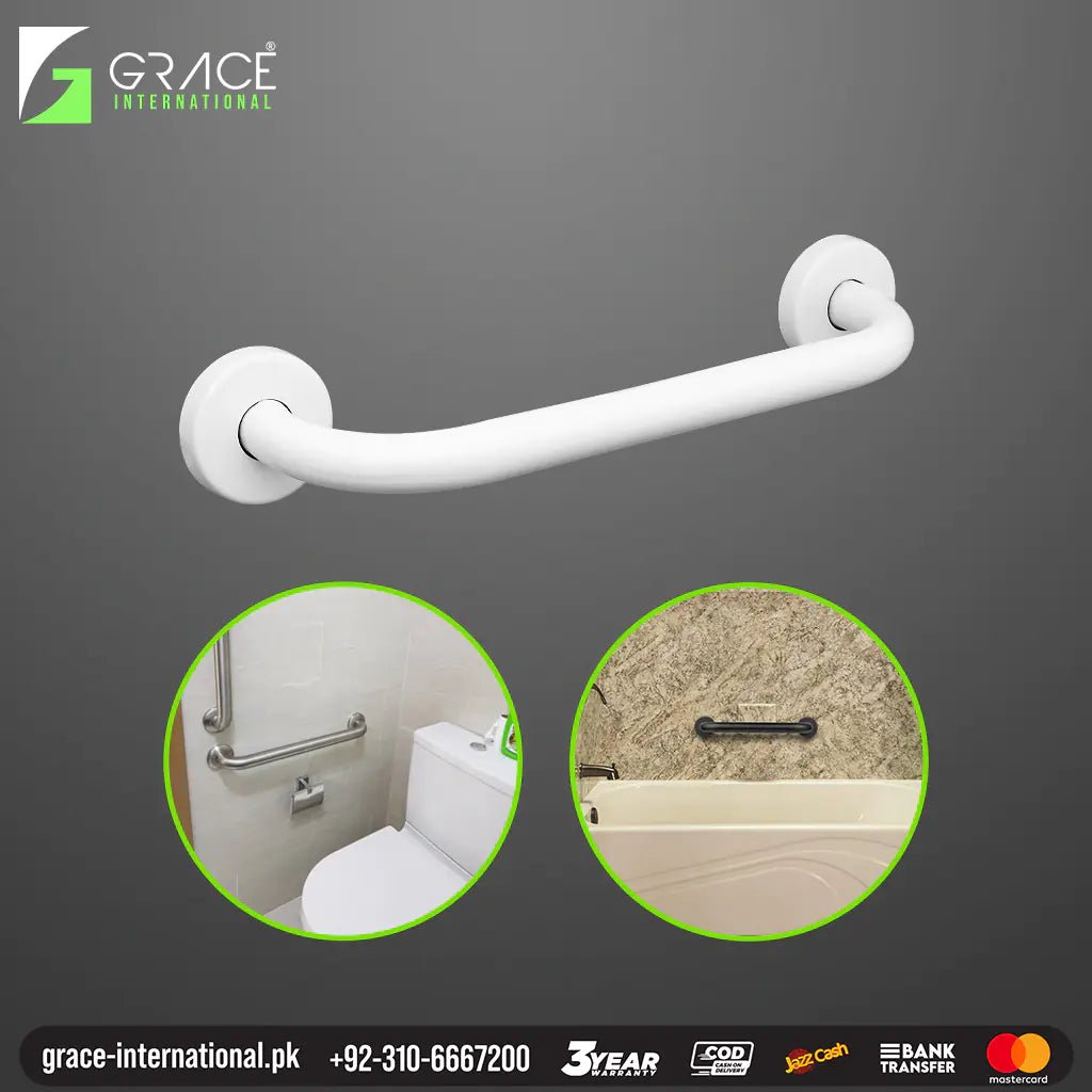 Toilet Hand Grip Support Bathroom Safety Grab Rails for Seniors - Large - Grace International (Manufacturer)