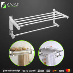 Bathroom Shelf Rack Glass Stainless Steel, Bathroom Accessories – Grace  International ( Factory in Gujranwala )