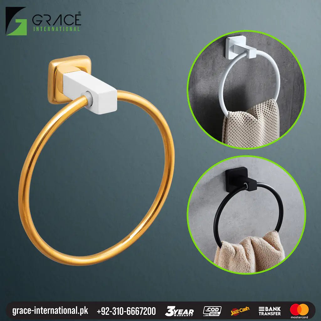 Towel Ring Hanger Holder for Bathroom Basin Sink Side -Ring-Jet - Grace International (Manufacturer)