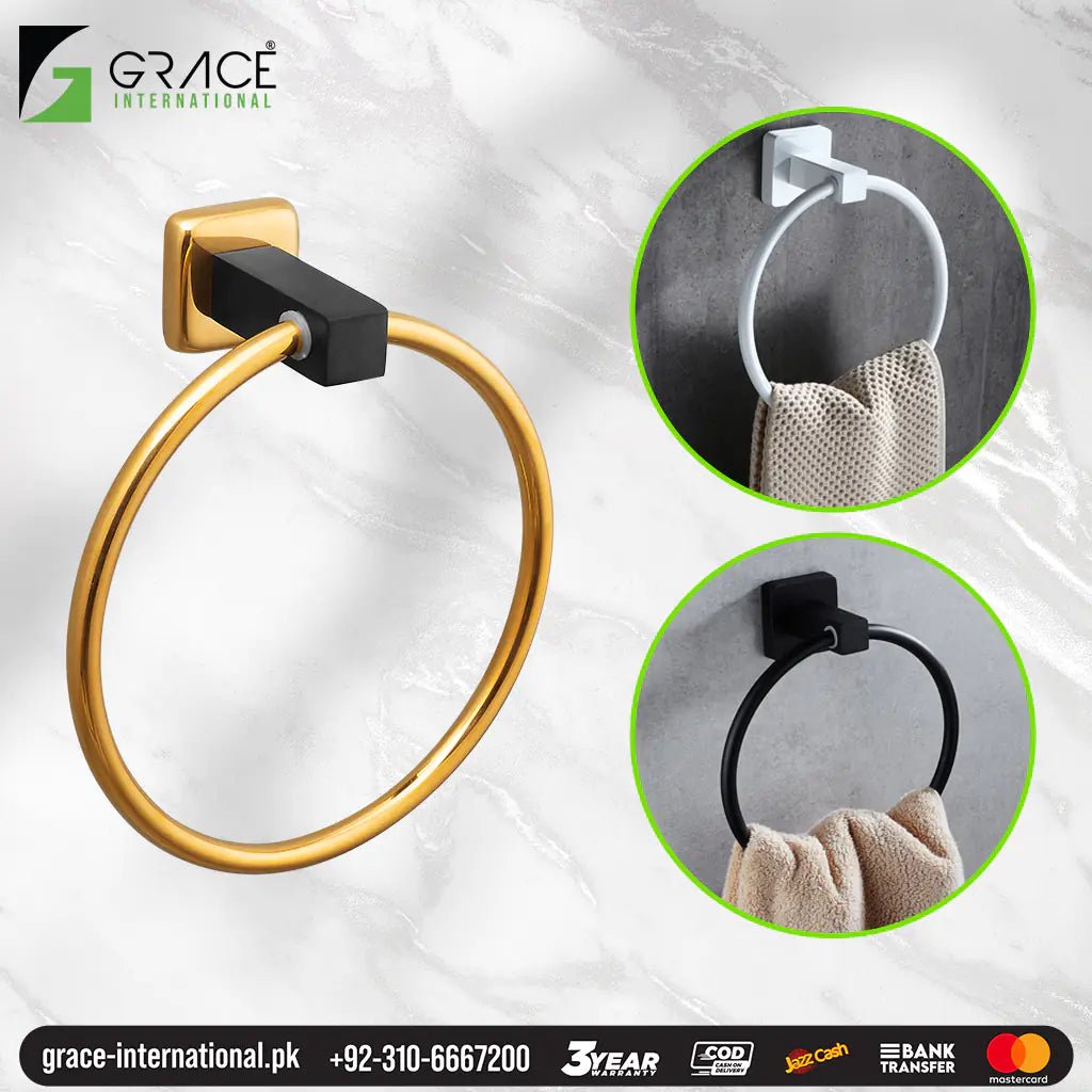 Towel Ring Hanger Holder for Bathroom Basin Sink Side -Ring-Jet - Grace International (Manufacturer)