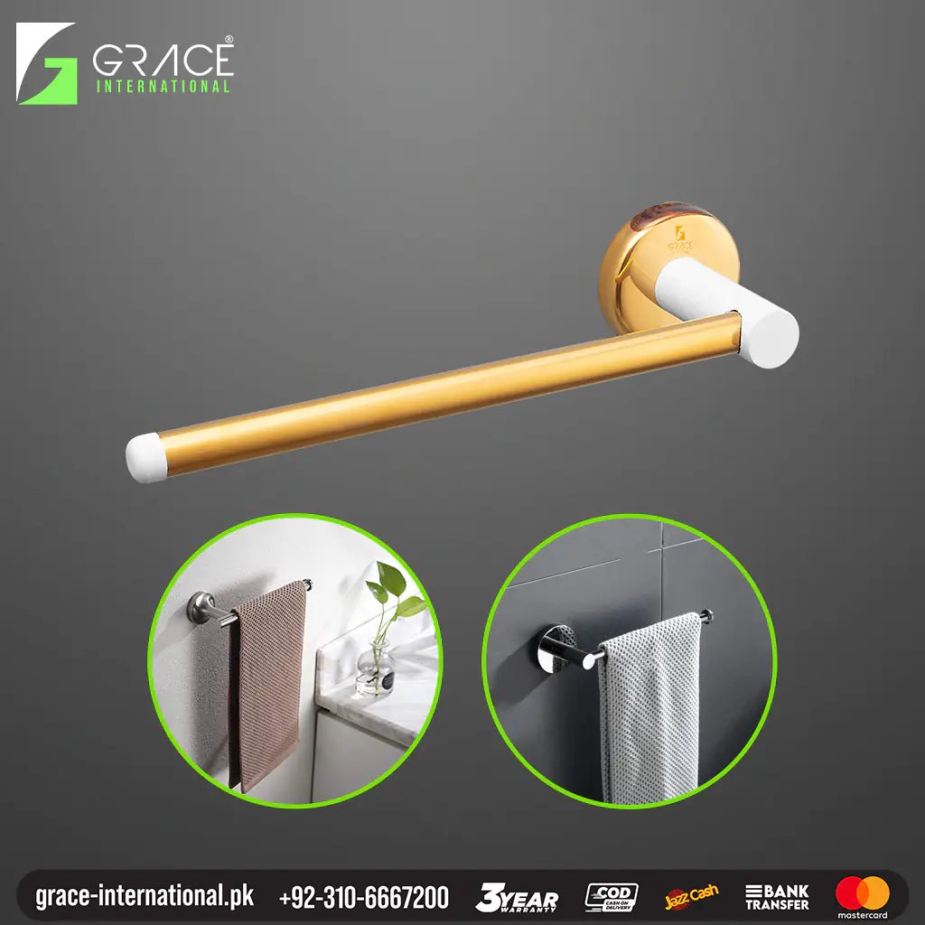 Towel Rod Bar Towel Hanger Modern Stylish Bath Accessories-Fast - Grace International (Manufacturer)